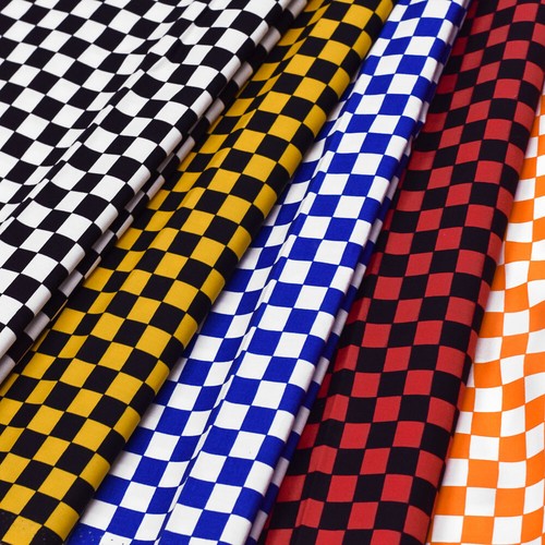 Checkered print fabric 100 - print,