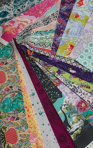 Tula pink fabric strips pack - fabric,